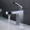 Grifo mezclador para lavabo estilo India, grifo de baño en cromo