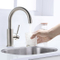 Grifo de cocina de acero inoxidable, grifo mezclador de agua para baño