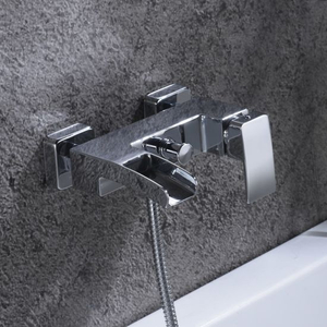 Grifo de pared para baño y ducha con caño en cascada y ducha