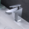 Grifo mezclador para lavabo estilo India, grifo de baño en cromo