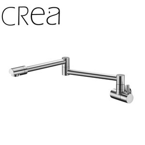 Grifo de cocina para fregadero con caño plegable flexible montado en la pared simple