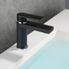 Grifo de baño negro, grifo de lavabo, grifo mezclador para lavabo en negro