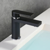 Grifo de baño negro, grifo de lavabo, grifo mezclador para lavabo en negro