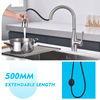 Rotación de 360 ​​grados con múltiples modos de salida de agua grifo de cocina de acero inoxidable grifo extraíble