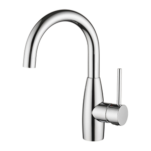 Grifo para cocina y baño de acero inoxidable 304, grifo para fregadero de barra