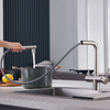 Grifo de cocina de 3 vías de acero inoxidable 304, venta al por mayor, precio de fábrica, grifo de cocina